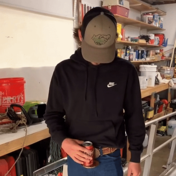 Hands-Free Beverage Belt Buckle